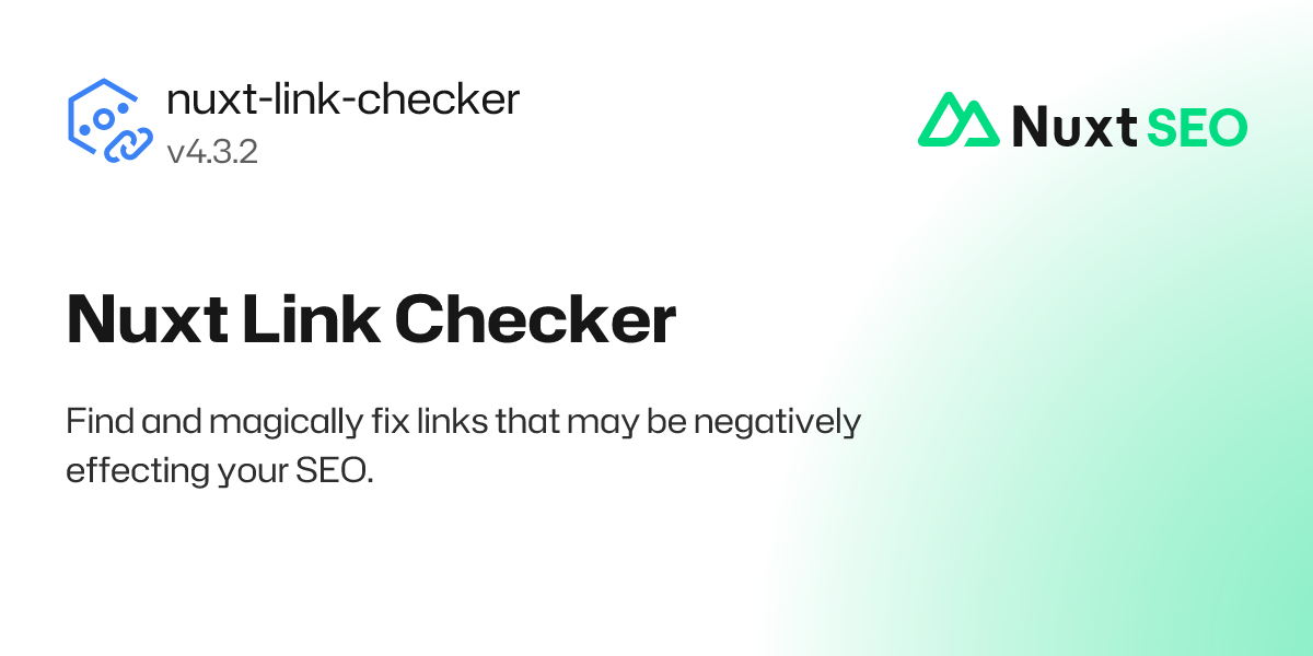 Nuxt Link Checker · Nuxt SEO