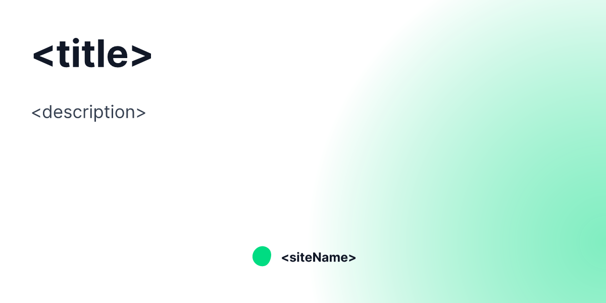 NuxtSeo Template